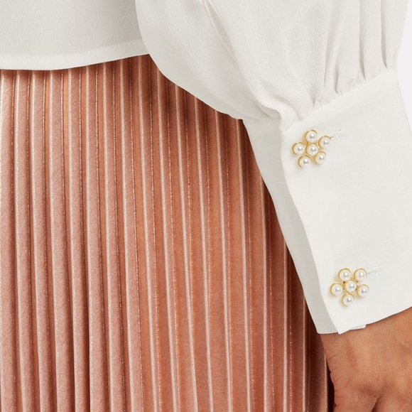 NWT Alexis Silk Blouse (M) - Picture 2 of 10